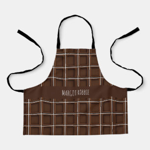 Creami Chocolate Una Quadrata Modern Pattern Apron