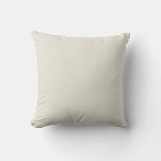 Creamy Beige Solid Colour Cushion (Front)