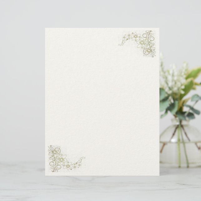 Creamy Beige Stationery (Standing Front)