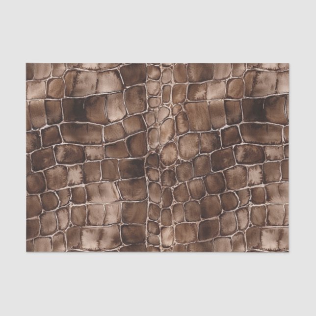 Creamy Brown Chocolate Candy Birthday Tissue Paper (Front)