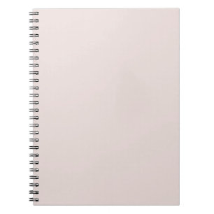 Creamy Coconut Neutral Solid Color Print Notebook