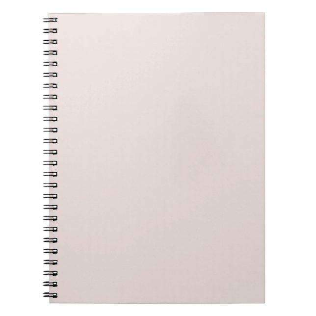 Creamy Coconut Neutral Solid Color Print Notebook (Front)
