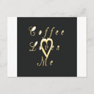 Creamy Coffee Lovers Design Postcard