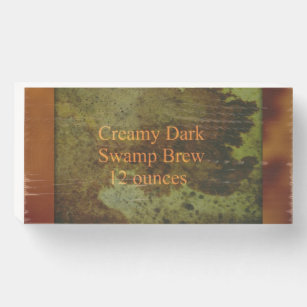 Creamy Dark swamp brew Wood Box Sign