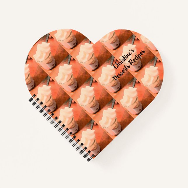 Creamy Dessert Customisable Notebook (Front)