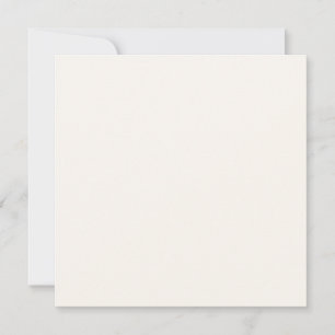 Creamy Floral White Solid Colour Card