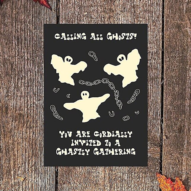 Creamy Ghosts - Halloween Party. Invitation (Creator Uploaded)