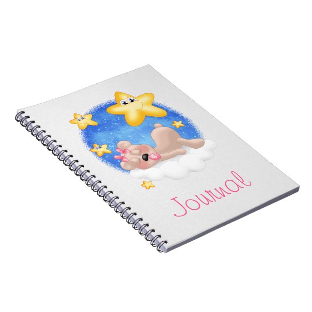 Creamy Girl Cub Journal Notebook (Right Side)