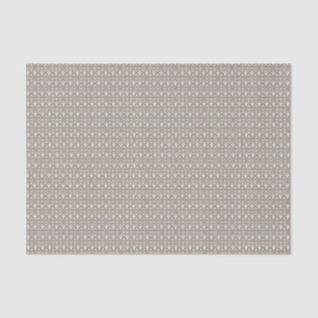 Creamy Latte Elegant Ditsy Floral Tissue Paper (Front)