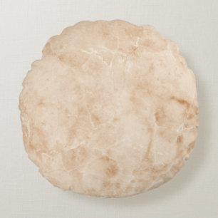 Creamy Marble Texture Round Cushion