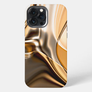 Creamy orange to brown twisted reflecting lighting iPhone 13 pro max case