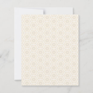 Creamy Peach Hexagon 4.5" x 5.6" Flat Paper Sheet