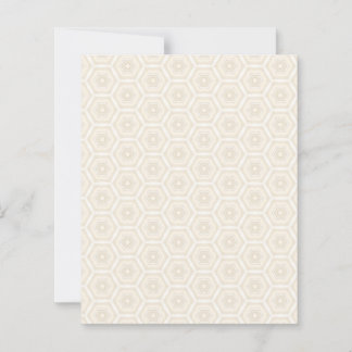 Creamy Peach Hexagon 4.5" x 5.6" Flat Paper Sheet