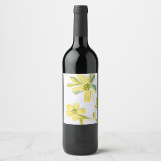 Creamy Petals by Lydia's Art-Sangria Wine Label