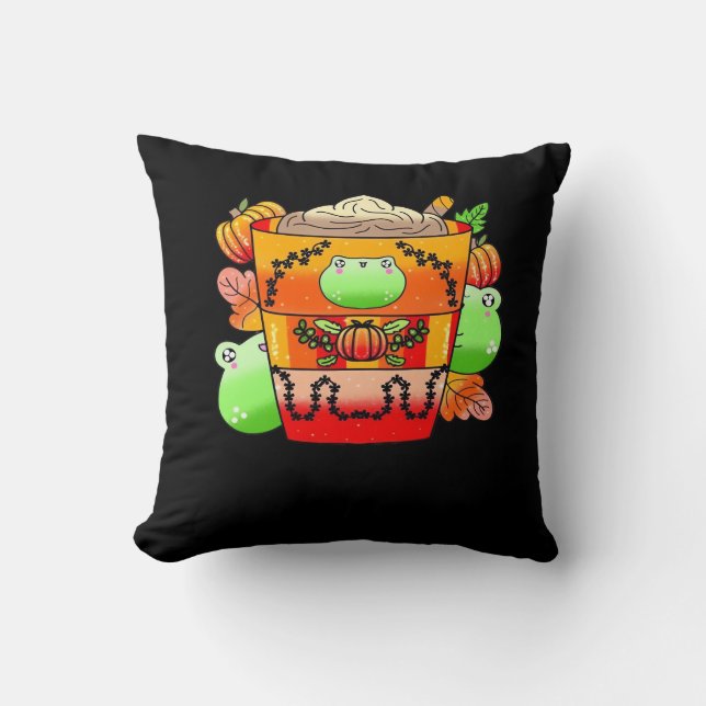 Creamy Pumpkin Spice Latte Season Cushion (Front)