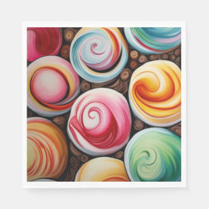 Creamy Swirls Napkin