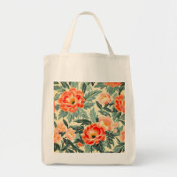 Creamy Vintage Peach Blossom Watercolor