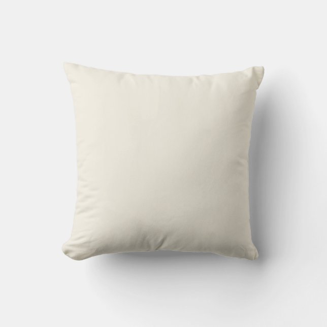Creamy White Solid Colour Cushion (Front)