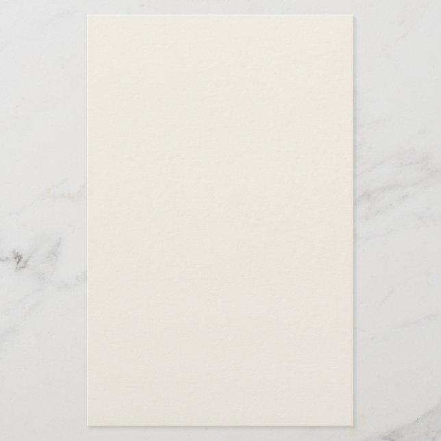 Creamy White Solid Colour Stationery (Front)