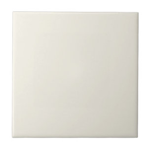 Creamy White Solid Colour Tile