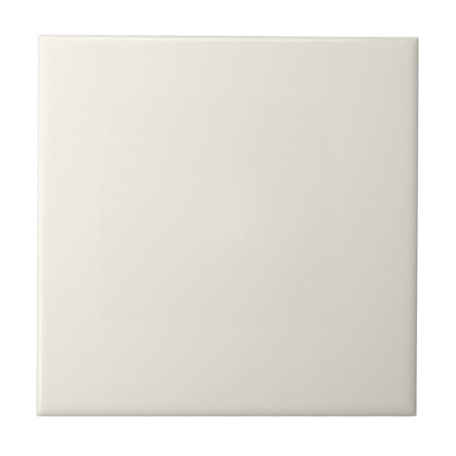 Creamy White Solid Colour Tile (Front)