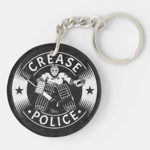 Crease Police Hockey Goalie Key Ring
