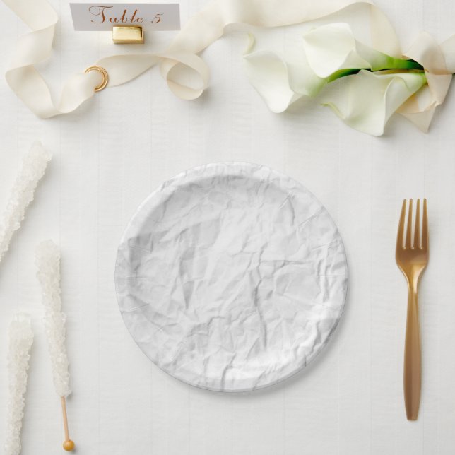 Creased Paper Plate (Wedding)