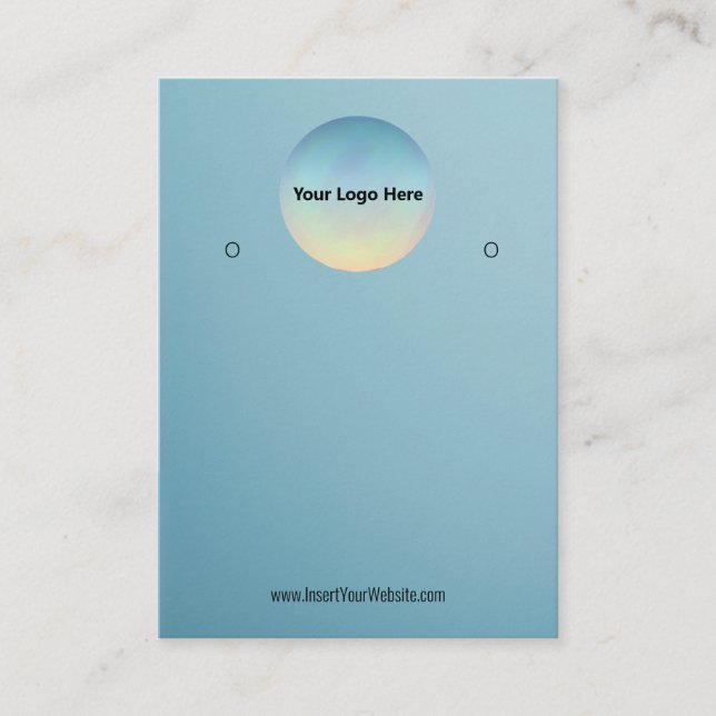 Creat Your Custom Logo Earring Display Card  (Front)