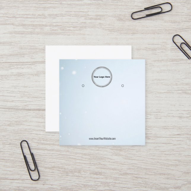 Creat Your Custom Logo Earring Display Card  (Front/Back In Situ)