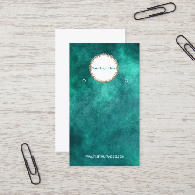 Creat Your Custom Logo Earring Display Card  (Front/Back In Situ)