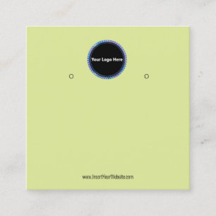 Creat Your Custom Logo Earring Display Card 