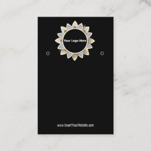Creat Your Custom Logo Earring Display Card
