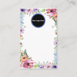 Creat Your Custom Logo Earring Display Card
