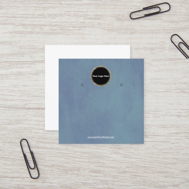 Creat Your Custom Logo Earring Display Card  (Front/Back In Situ)