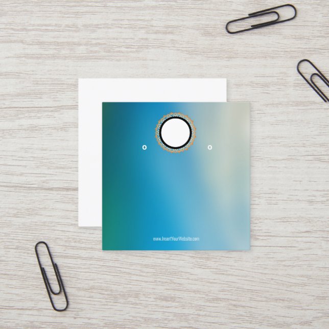 Creat Your Custom Logo Earring Display Card  (Front/Back In Situ)