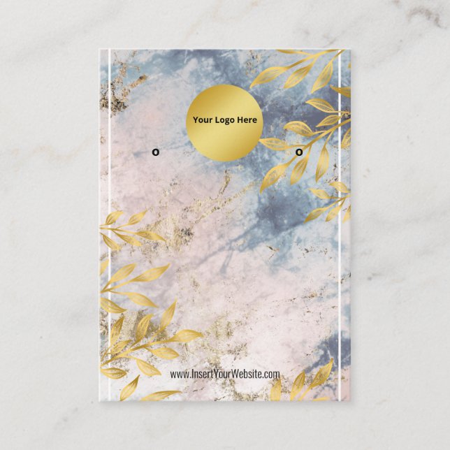 Creat Your Custom Logo Earring Display Card  (Front)