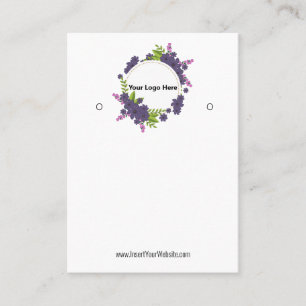 Creat Your Custom Logo Earring Display Card