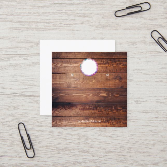 Creat Your Custom Logo Earring Display Card  (Front/Back In Situ)