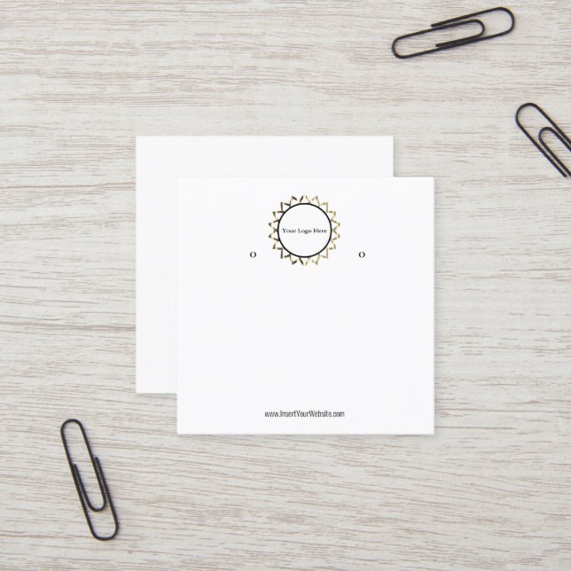 Creat Your Custom Logo Earring Display Card  (Front/Back In Situ)