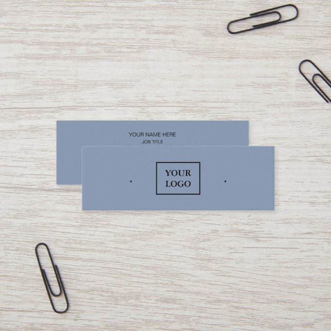 Creat Your Custom Logo Earring Mini Business Card (Front/Back In Situ)