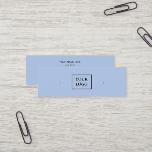 Creat Your Custom Logo Earring Mini Business Card