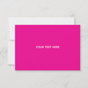 Creat Your Own Megenta Invitation Postcard