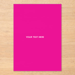 Creat Your Own Megenta Invitation Postcard