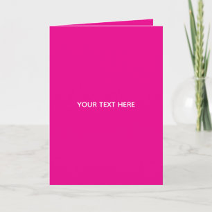 Creat Your Own Megenta Invitation Postcard
