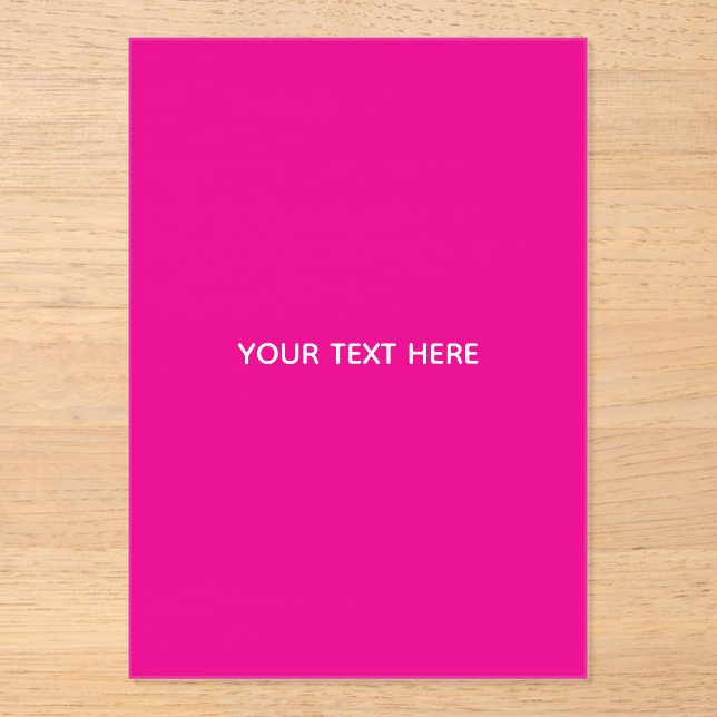 Creat Your Own Megenta Invitation Postcard (Front)