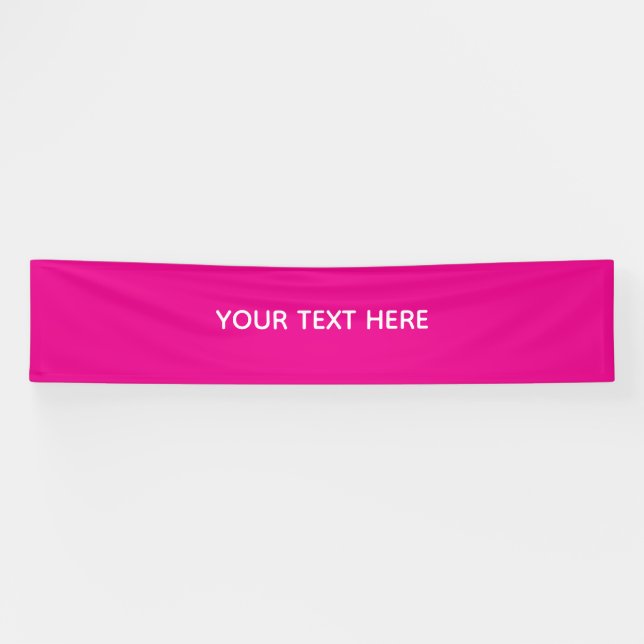 Creat Your Own Megenta Invitation Postcard Banner (Horizontal)