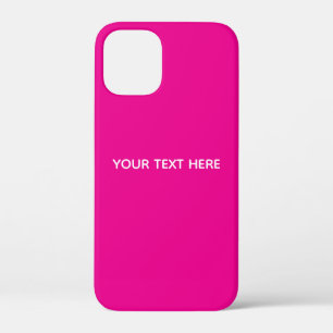 Creat Your Own Megenta Invitation Postcard iPhone 12 Mini Case