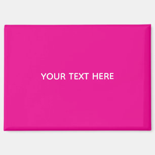 Creat Your Own Megenta Invitation Postcard Magnet