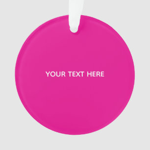 Creat Your Own Megenta Invitation Postcard Ornament