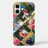 Create 5 Photo Collage Family Kids Monogrammed